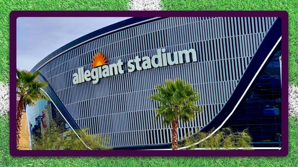 Allegiant Stadium in Las Vegas, Nevada. 