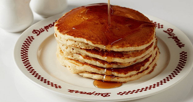 Photograph of Dupar's at Suncoast's legendary buttermilk pancakes. Considered by many the best breakfast in Las Vegas